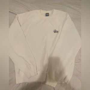newly bought white stüssy sweater, size xL